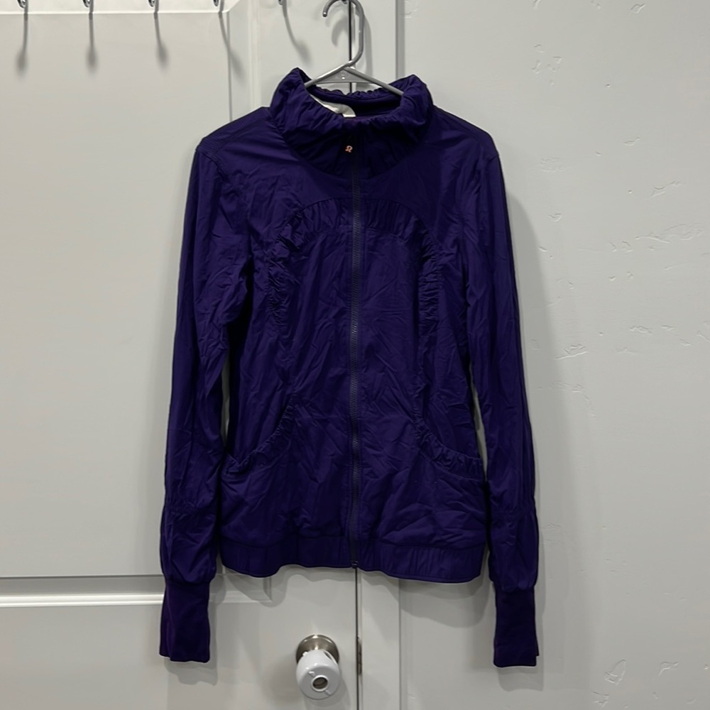 LULULEMON Women's Off To Class Ruched Jacket Size 8 In Purple